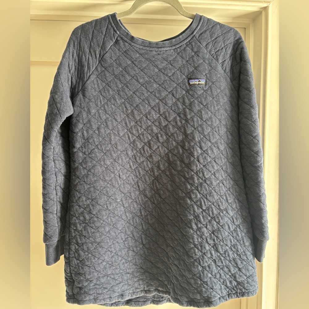 Navy Quilted Patagonia Quilted Pullover